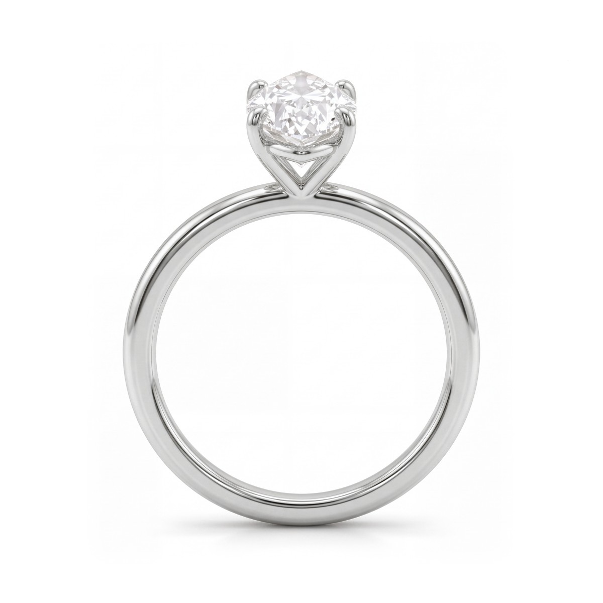 Willow - ensteinsforlovelsesring med marquiseslipt moissanite