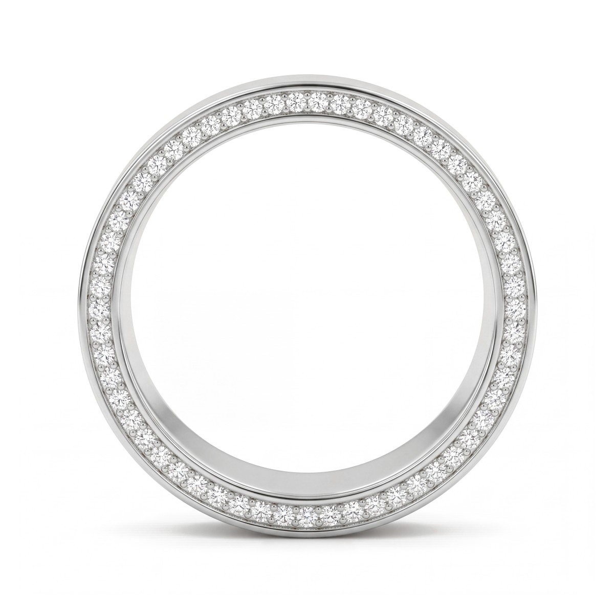 Horizon - giftering til herre med moissanite og pavékanter