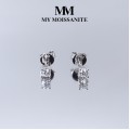 Nova - stiftøredobber med moissanite