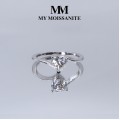 Amora - ensteinsring med hjerteformet moissanite | My Moissanite