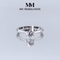 Ella - ensteinsforlovelsesring med moissanite