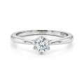 Ella - ensteinsforlovelsesring med moissanite