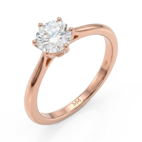 Ella - ensteinsforlovelsesring med moissanite