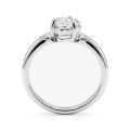 Elysia - ensteinsring med moissanite i trillionslip