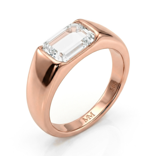 Portraitix - herrering med moissanite i portraitslip