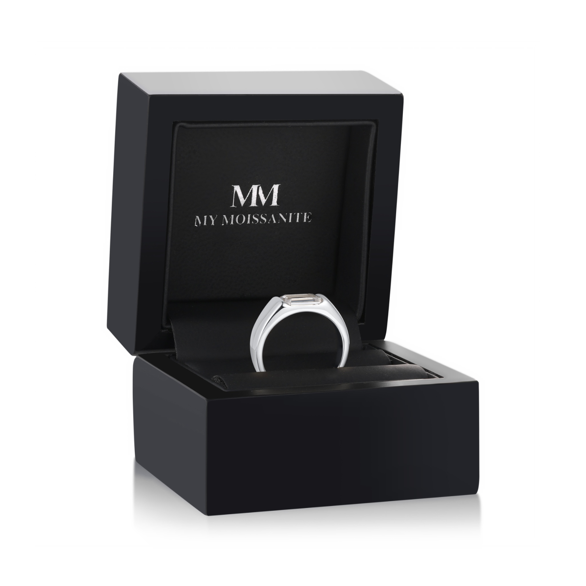 Portraitix - herrering med moissanite i portraitslip