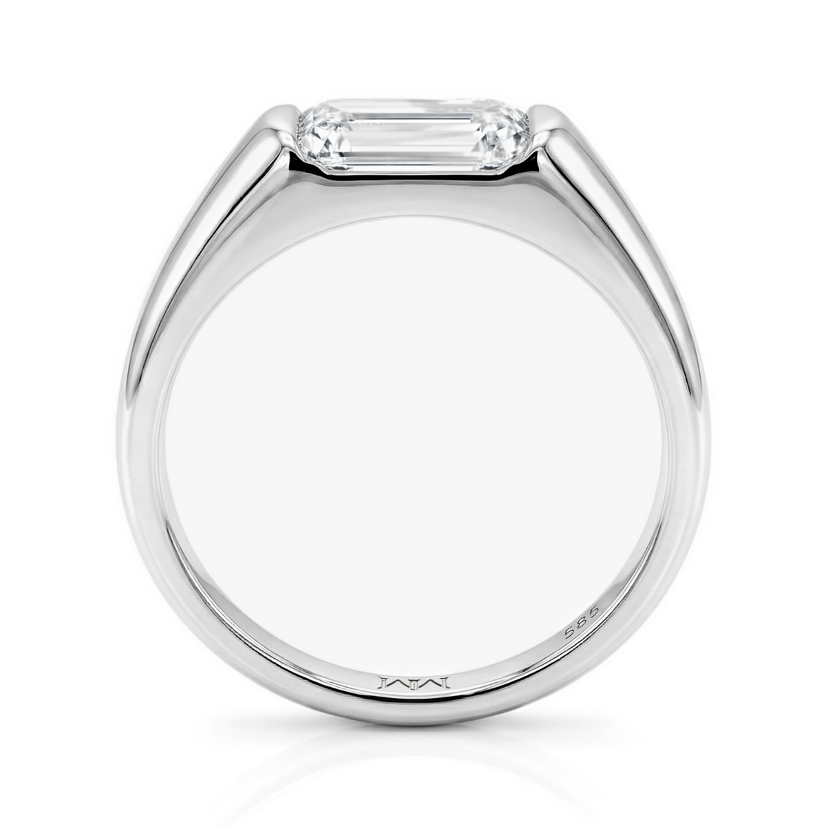 Portraitix - herrering med moissanite i portraitslip