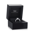 Amora - ensteinsring med hjerteformet moissanite | My Moissanite