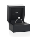 Mystique - ensteinsring med ovalslipet moissanite og skjult halo | wedfit