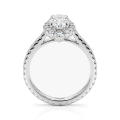 Haloise - halo-forlovelsesring med oval moissanite | wedfit