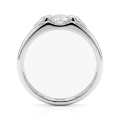 Onyx - herrering med moissanite og sidesteiner som aksenter