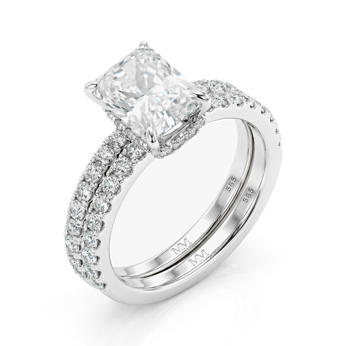 Celestial Harmony Set - Astra & Starlet moissanite-sett
