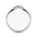 Serenella - giftering med moissanitesteiner med marquiseslip og runde moissanitesteiner