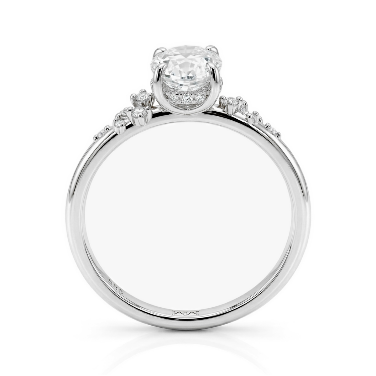 Ethereal Elegance Set - Ovaline & Serenella brudesett med moissanite og marquiseslipte aksentsteiner