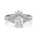 Ethereal Elegance Set - Ovaline & Serenella brudesett med moissanite og marquiseslipte aksentsteiner