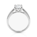 Elara - ensteinsring med puteslipt moissanite | My Moissanite