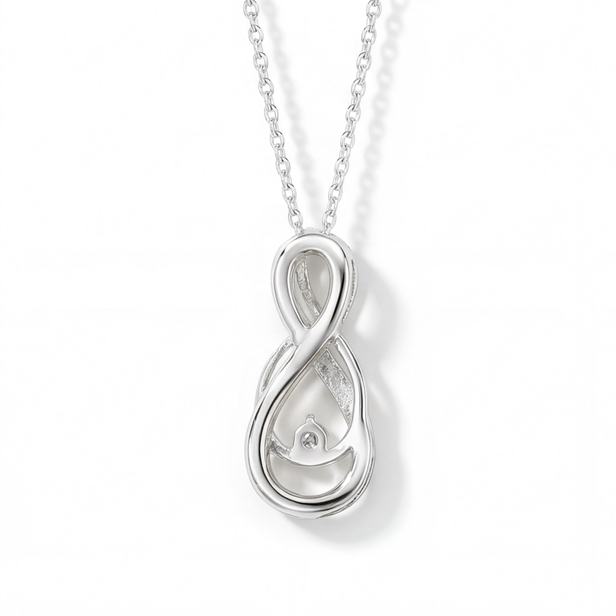 Infinity - vridd pavé-anheng med moissanite