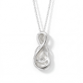Infinity - vridd pavé-anheng med moissanite