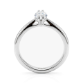 Liana - ensteinsring med moissanite i marquiseslip
