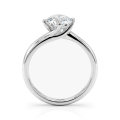 Circline - klassisk ensteinsforlovelsesring med rund moissanite