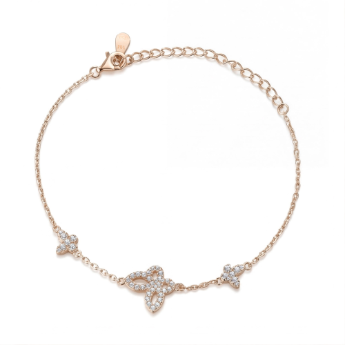 Orchidea - armbånd med marquiseslipt moissanite og blomstermotiver
