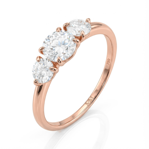 Aventine - ring med tre moissanitesteiner