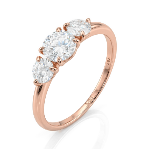 Aventine - ring med tre moissanitesteiner