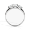 Aventine - ring med tre moissanitesteiner | My Moissanite