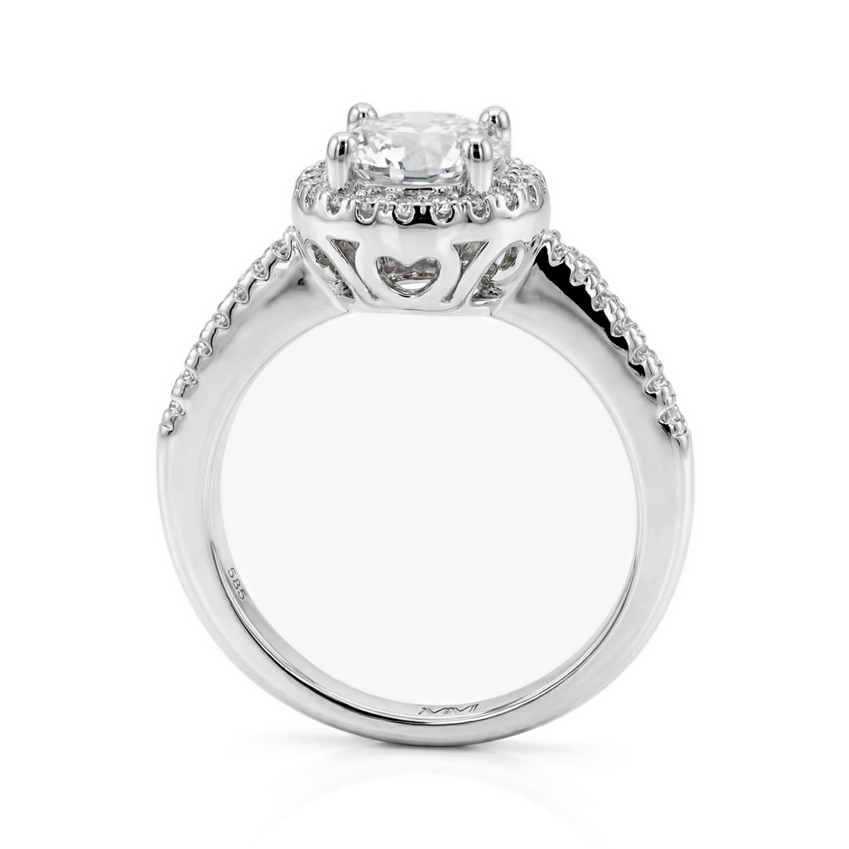 Seraphina – forlovelsesring med moissanite og halo | My Moissanite