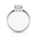 Ophelia - forlovelsesring med moissanite og pavéfattede sidesteiner
