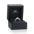Astral - forlovelsesring med moissanite og sidesteiner