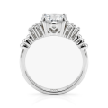 Astral - forlovelsesring med moissanite og sidesteiner