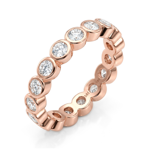 Orbella - alliansering med moissanite i sargfatning