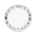 Orbella - alliansering med moissanite i sargfatning