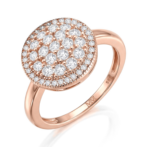 Cirilla - klasering med pavéfattet moissanite