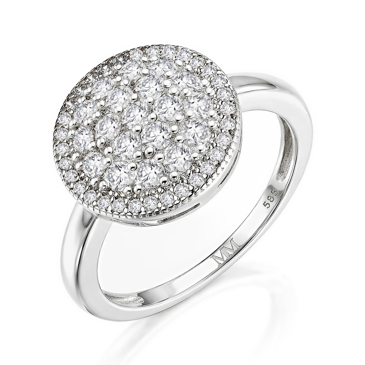 Cirilla - klasering med pavéfattet moissanite