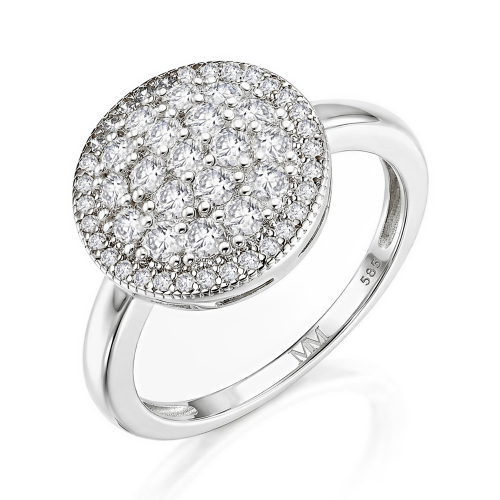 Cirilla - klasering med pavéfattet moissanite