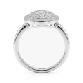 Cirilla - klasering med pavéfattet moissanite