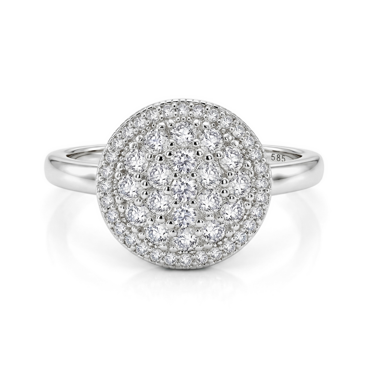 Cirilla - klasering med pavéfattet moissanite