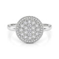 Cirilla - klasering med pavéfattet moissanite