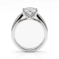 Sylphie - forlovelsesring med moissanite og doble sidesteiner
