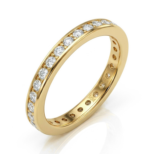 Zenora - alliansering med moissanite og kanalfatning