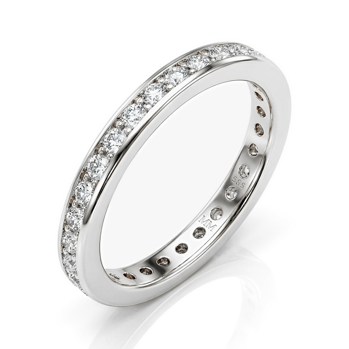 Zenora - alliansering med moissanite og kanalfatning