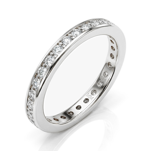 Zenora - alliansering med moissanite og kanalfatning