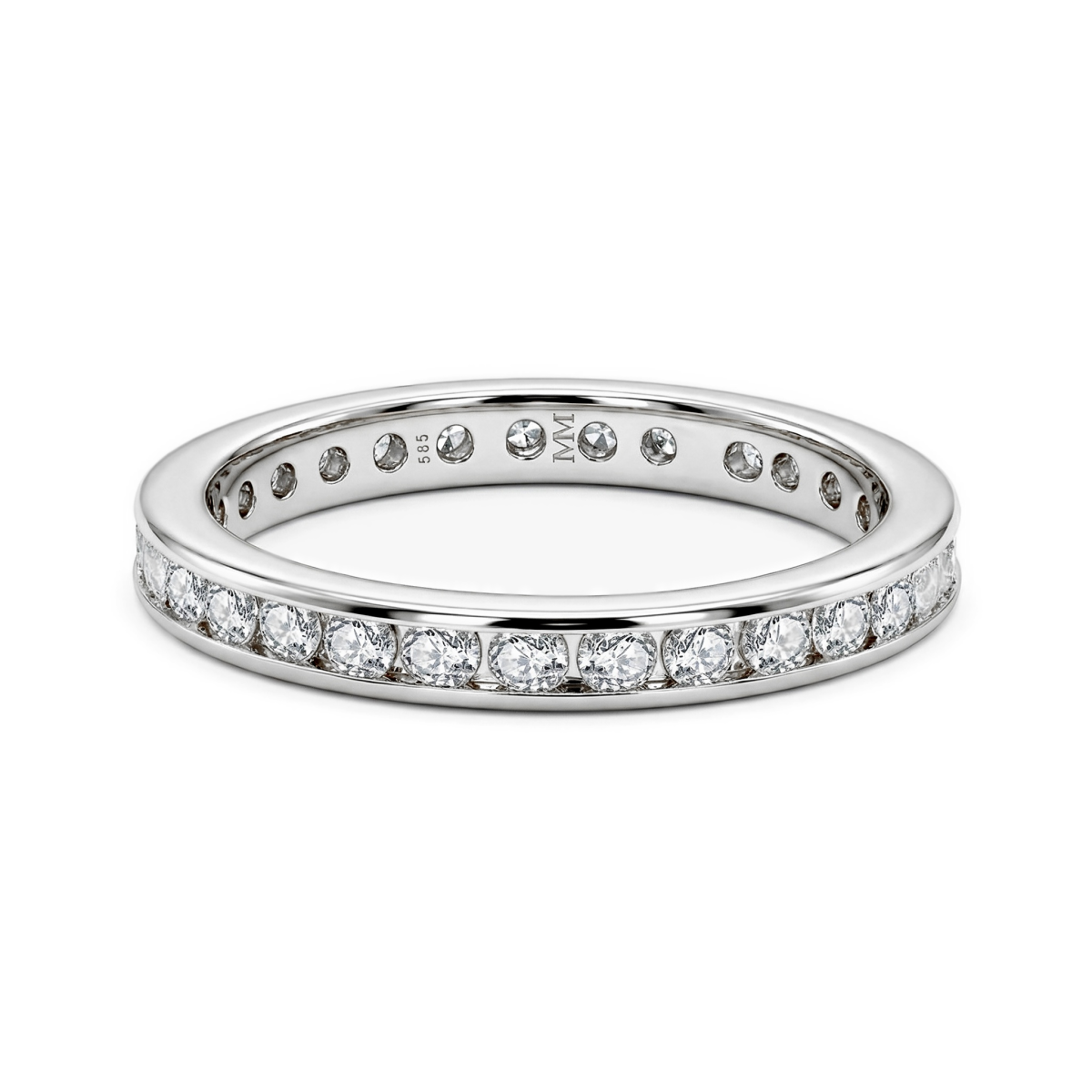 Zenora - alliansering med moissanite og kanalfatning