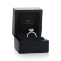 Amorelle - forlovelsesring med hjerteslipet moissanite og skjult halo
