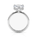 Amorelle - forlovelsesring med hjerteslipet moissanite og skjult halo