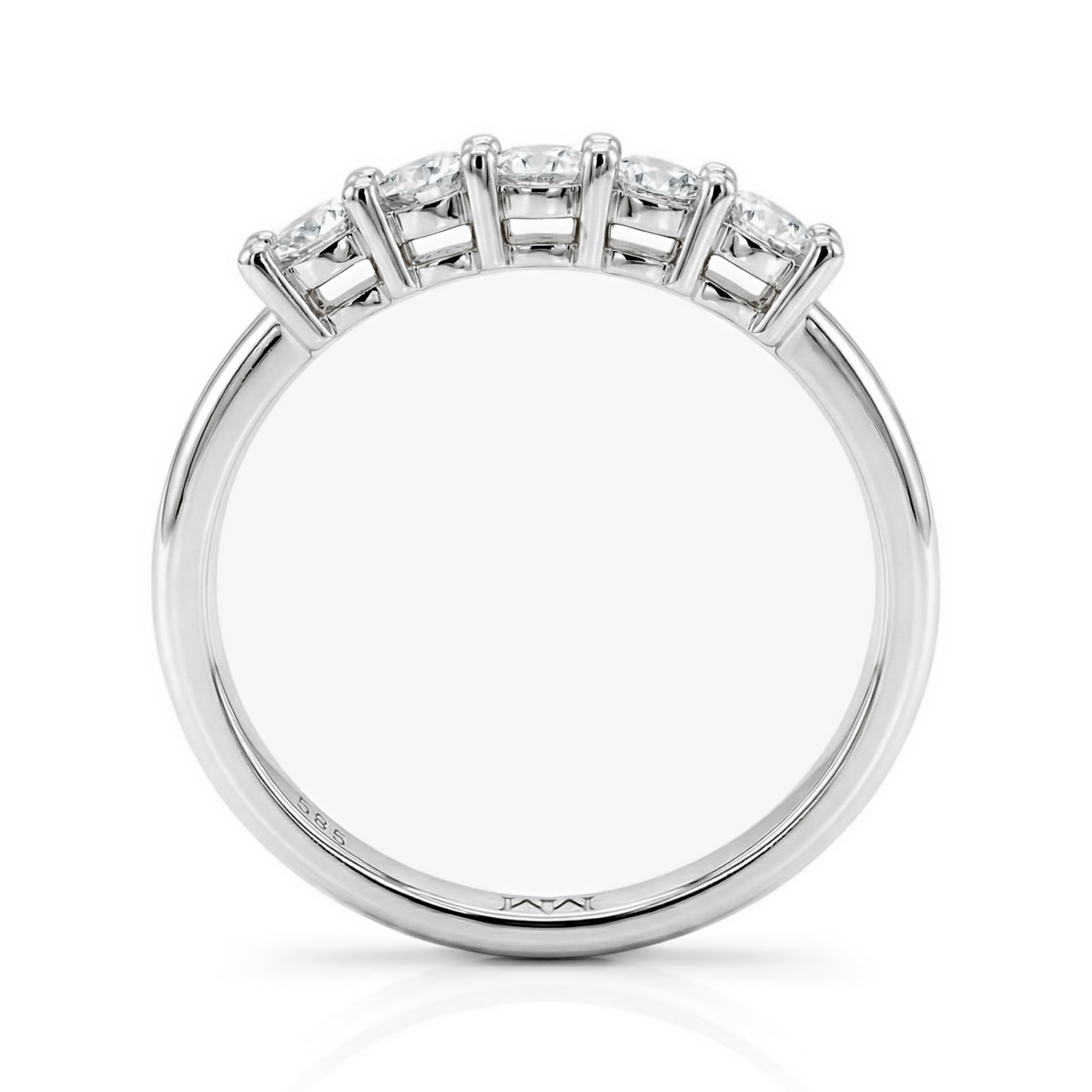 Quintella - jubileumsring med 5 moissanitesteiner