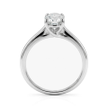 Grace - ring med oval moissanite og delt ringskinne