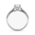 Venette - moissanite-forlovelsesring med pavéfattede sidesteiner